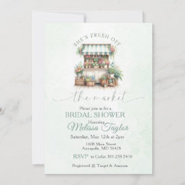 Invitación Desfile de novia recién llegada al mercado