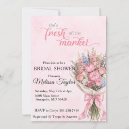 Invitación Desfile de novia recién salido del mercado