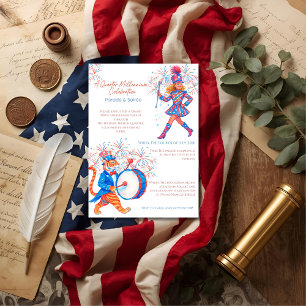 Invitación Desfile Patriótico del 250 Aniversario y Soiree