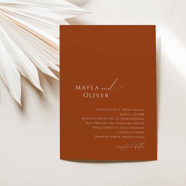 Invitación Desierto caprichoso | Boda de Terracotta (Subido por el creador)