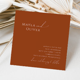 Invitación Desierto caprichoso | Boda de Terracotta Square