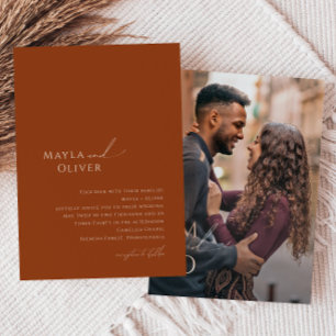 Invitación Desierto caprichoso Boda fotográfico monograma d