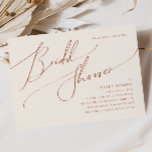 Invitación Desierto caprichoso | Ducha de novia horizontal Be<br><div class="desc">Este maravilloso desierto | la invitación a la ducha de novia horizontal beige es perfecta para su simple ducha de novia en tonos beige occidental y terracota. La paleta de colores neutros de la tierra boho es vintage en el suroeste con un toque retro moderno. El guión es una delicada...</div>