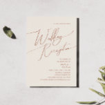 Invitación Desierto caprichoso | Recepción de boda beige<br><div class="desc">Este maravilloso desierto | la invitación a la recepción de bodas beige es perfecta para su sencilla recepción rústica en tonos beige y terracota. La paleta de colores neutros de la tierra boho es vintage en el suroeste con un toque retro moderno. El guión es una delicada caligrafía escrita a...</div>