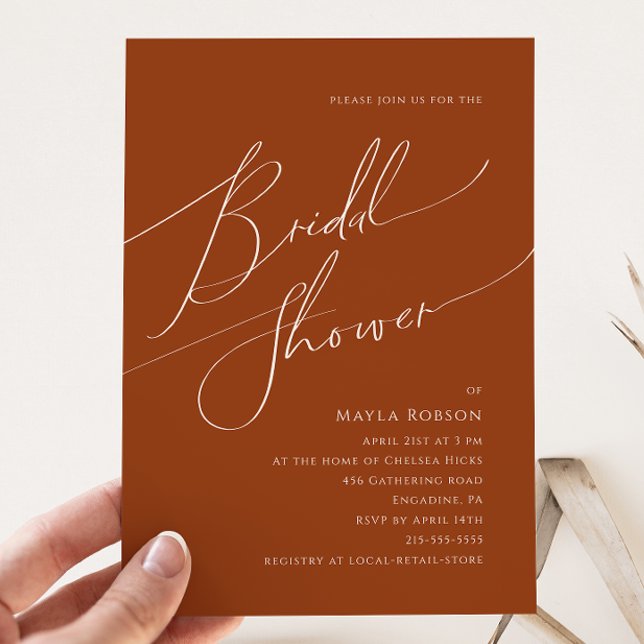 Invitación Desierto caprichoso | Terracotta Bridal Shower (Subido por el creador)