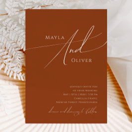 Invitación Desierto caprichoso | Terracotta Casual Boda