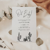 Desierto de arte de la línea de Cactus de Baby Sho