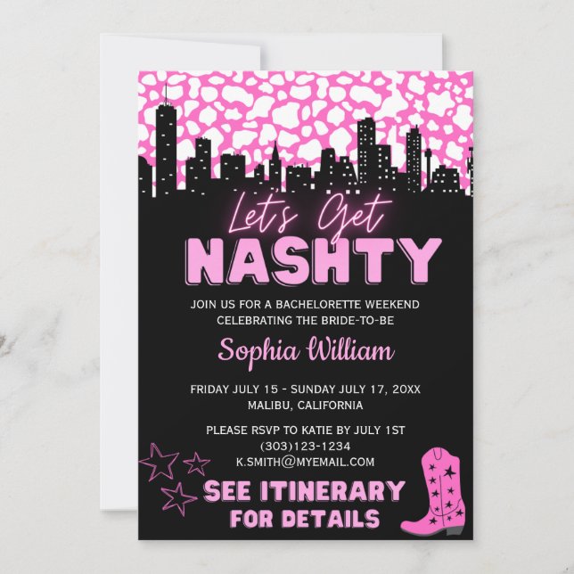 Invitación Desierto de las vacas espaciales vamos a conseguir (Anverso)