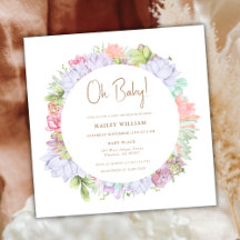 Desierto simple de Boho Cactus Oh Baby Shower