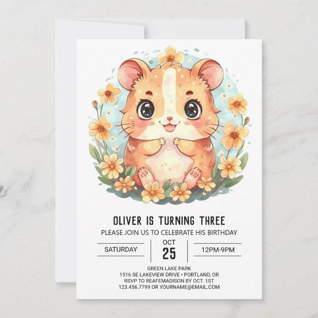 Invitación Deslumbramiento de la celebración del cumpleaños d (Anverso)