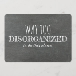 Invitación Desorganizada / Divertida dama de honor / empleada