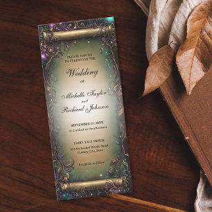 Invitación Despacho Boda de cuento de hadas de bosques encant