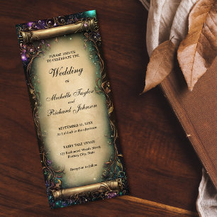 Invitación Despacho Boda de cuento de hadas de bosques encant