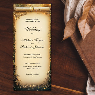 Invitación Despacho Boda de cuento de hadas de bosques encant