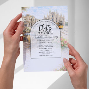 Invitación Despedida de Soltera Amoroso Milan Italiano