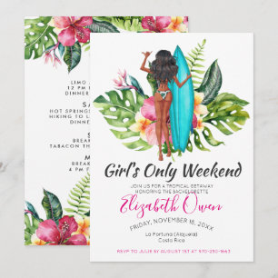 Invitación Despedida de soltera Bikini Playa Fiesta Nupcial