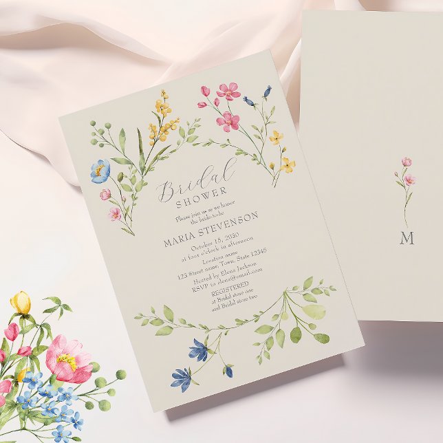 Invitación Despedida de Soltera Boho Flor Silvestre (Subido por el creador)