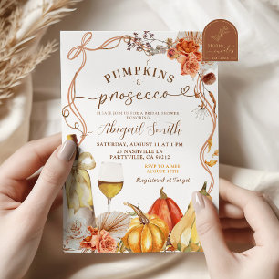 Invitación Despedida de soltera Boho Teracotta Calabazas y Pr