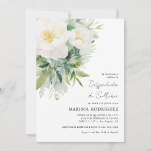 Invitación Despedida de Soltera Bridal Shower en Español Ingl