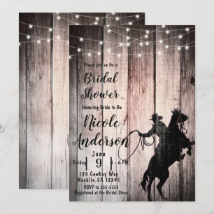 Invitación Despedida de Soltera Campestre en un Granero de Ma