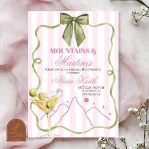 Invitación Despedida de soltera caprichosa de montaña y marti