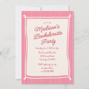 Invitación Despedida de soltera caprichosa dibujada a mano