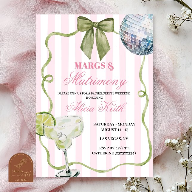 Invitación Despedida de soltera caprichosa Margs y matrimonio (Subido por el creador)