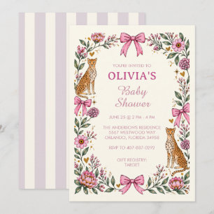 Invitación Despedida de Soltera Cheetah Salvaje
