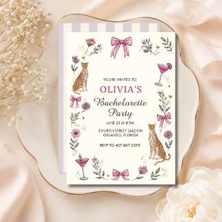Invitación Despedida de Soltera Cheetah Salvaje