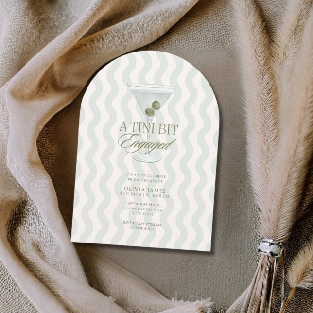 Invitación Despedida de soltera chic martini tini bit comprom (Subido por el creador)