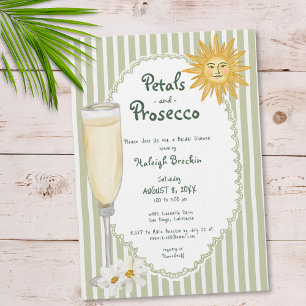 Invitación Despedida de soltera Coastal Sun Palm Petals & Pro