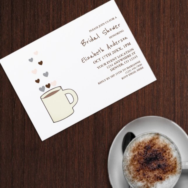 Invitación Despedida de soltera con café (Subido por el creador)