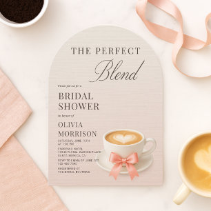 Invitación Despedida de soltera con café La mezcla perfecta C