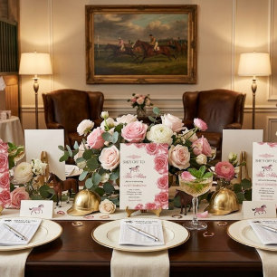 Invitación Despedida de soltera con carreras de caballos cami