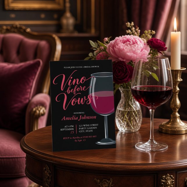 Invitación Despedida de soltera con cata de vinos  (Subido por el creador)