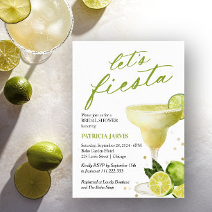 Invitación Despedida de soltera con cóctel Margarita Let's Fi
