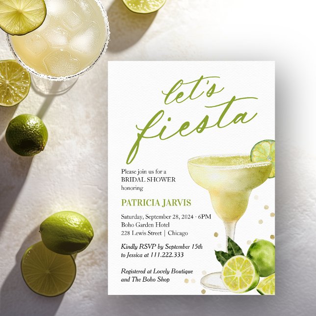 Invitación Despedida de soltera con cóctel Margarita Let's Fi (Subido por el creador)