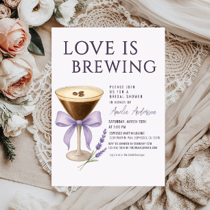 Invitación Despedida de soltera con Espresso Martini