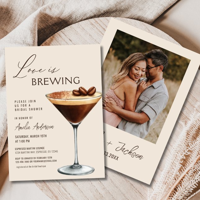 Invitación Despedida de soltera con Espresso Martini 'El amor (Subido por el creador)