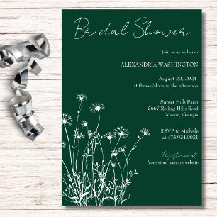 Invitación Despedida de soltera con flores silvestres moderna