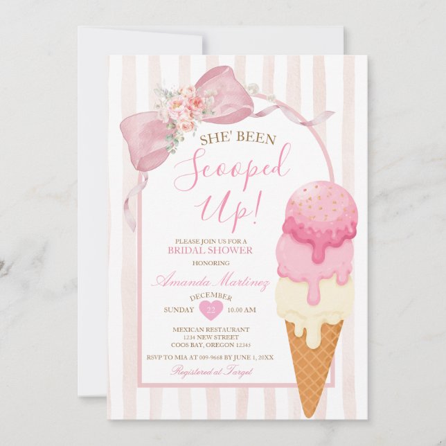 Invitación Despedida de Soltera con la Novia Atrapada (Anverso)