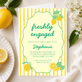 Invitación Despedida de Soltera con Limón Amarillo Fresco Rec