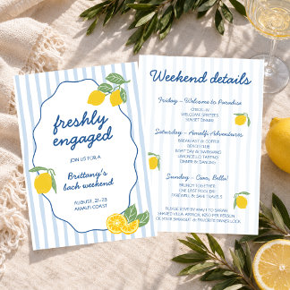 Invitación Despedida de Soltera con Limón de la Costa Amalfit