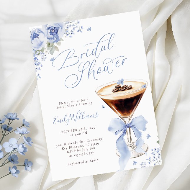 Invitación Despedida de soltera con Martini de Espresso Flora (Subido por el creador)