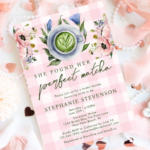 Invitación Despedida de soltera con tema de Matcha Combinació