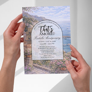 Invitación Despedida de soltera con tema italiano de Amalfi