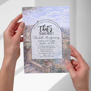 Invitación Despedida de soltera con tema italiano de Matera