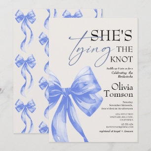 Invitación Despedida de soltera de Bow She's Tying the Knot
