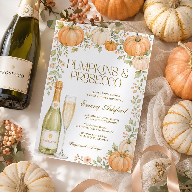 Invitación Despedida de soltera de calabazas y Prosecco de ot (Subido por el creador)