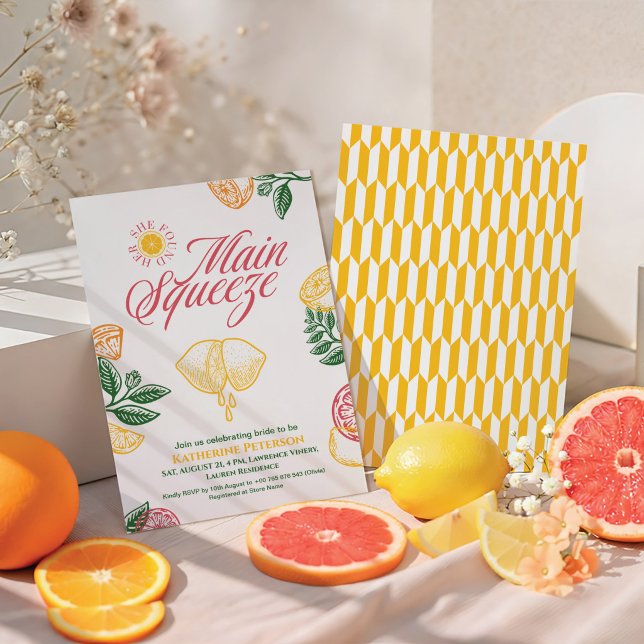 Invitación Despedida de soltera de cítricos Bright Main Squee (Subido por el creador)